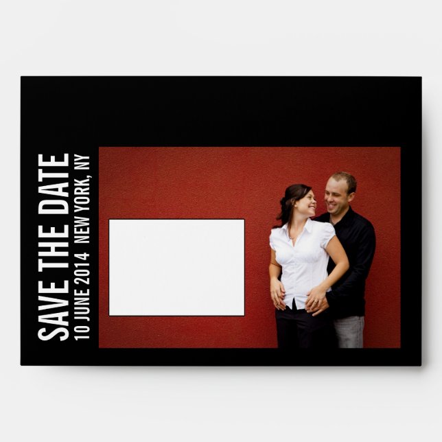 Save the Date Engagement Photo Envelopes (Front)