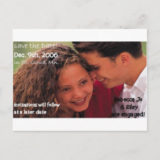 SAVE the DATE Engagement Postcards