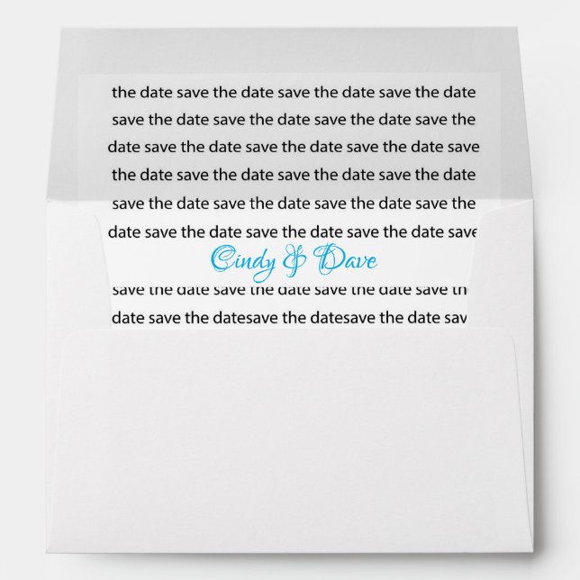 Save The Date Envelope (Back (Bottom))