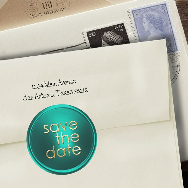 Save the Date Envelope Seal (Creator Uploaded)