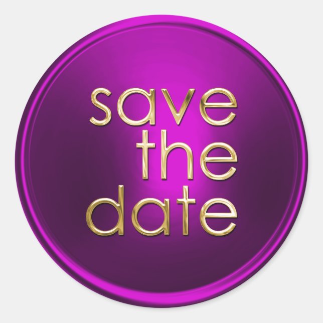 Save the Date Envelope Seal (Front)