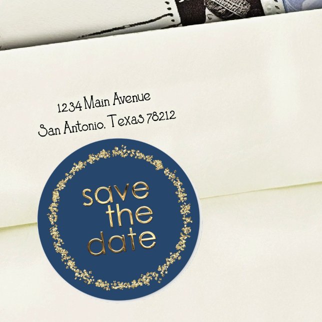 Save the Date Envelope Seal Any Color Gold (Creator Uploaded)