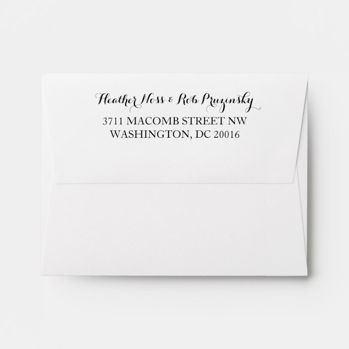 Save The Date Envelope With Return Address Zazzle Com