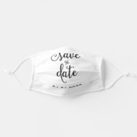 Save The Date Face Mask