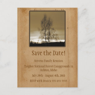 Save the Date Family Reunion Announcement Postcard
