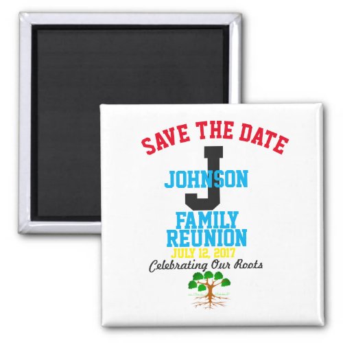 Save The Date Family Reunion Any Name Any Date _ Magnet