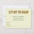 Save The Date Family Reunion Beach Trip Palm Tree Invitation | Zazzle