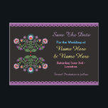 Save The Date Fiesta Mexican Floral Wedding Invite<br><div class="desc">Save The Date Fiesta,  perfect to let your guests know your event date! Matching item to the Collection! Front and back included.</div>