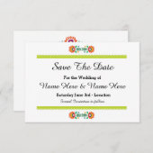 Save The Date Fiesta Mexican Lime Wedding Invites (Front/Back)