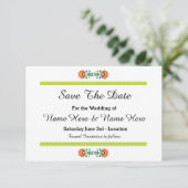 Save The Date Fiesta Mexican Lime Wedding Invites (Standing Front)