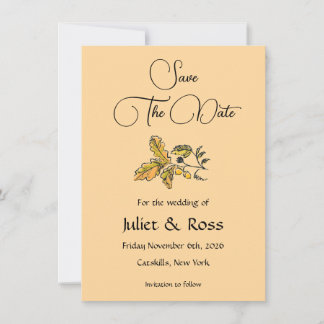 Save The Date Flat Announcement Card