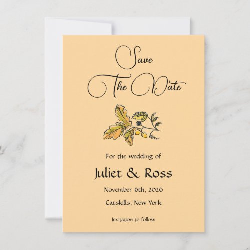 Save The Date Flat Announcement Card