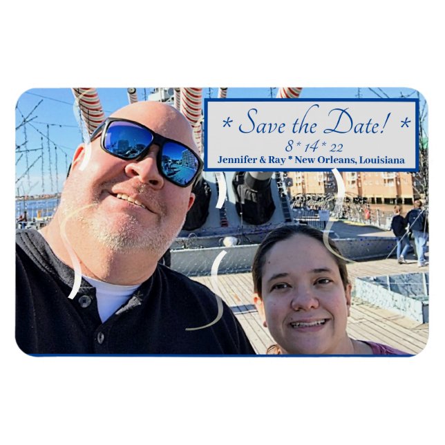 Save the Date Flexible Photo Magnet (Horizontal)