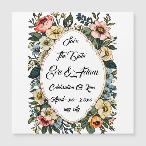 save the date floral