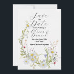 Save The Date Floral Wildflower Wedding Daisy<br><div class="desc">Save The Date Wildflower Daisy Wedding - See our huge matching collection.</div>