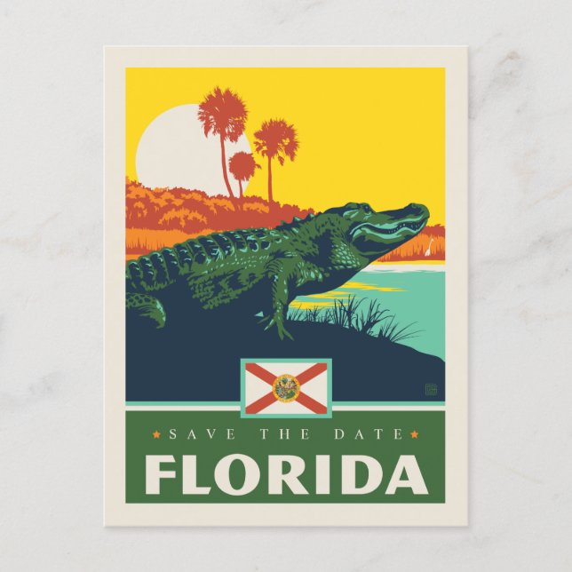 Save the Date | Florida Invitation Postcard (Front)