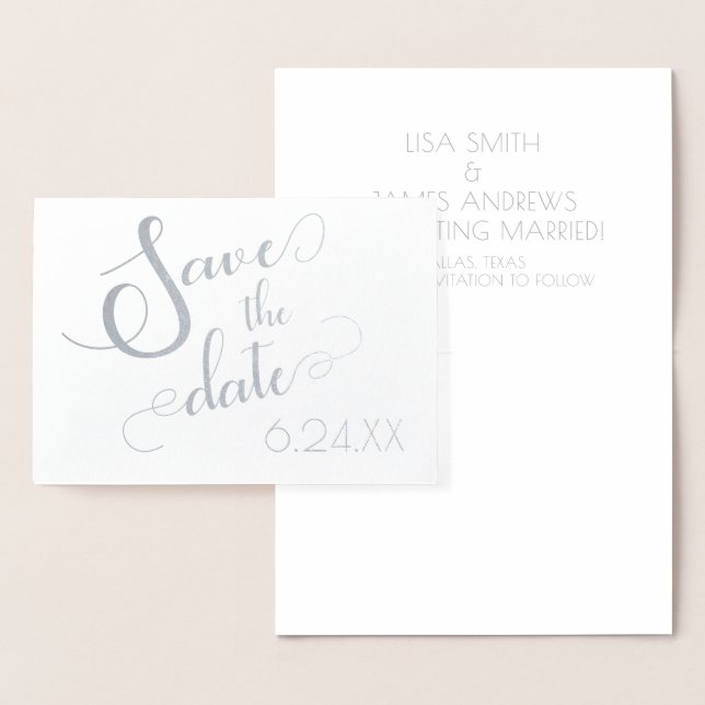Save the Date Foil Card (Display)