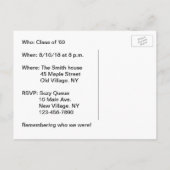 Save the Date for a Class Reunion to Remember Announcement Postcard (Back)
