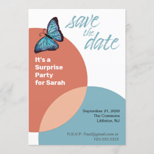 Save the Date for a Surprise Party or Party Invitation