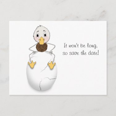 Save the Date for Baby Shower - Cracked Egg