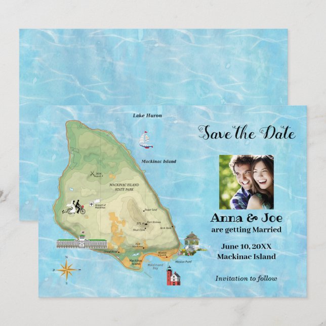 Save the Date for Mackinac Island (Front/Back)