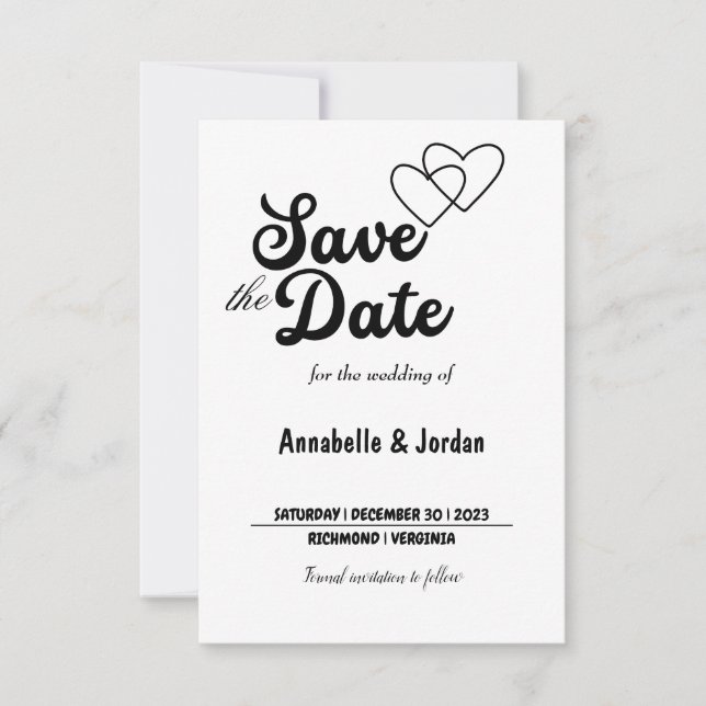 Save the date for wedding (Front)