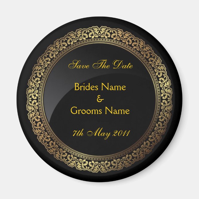 Save the Date fridge magnet (Front)