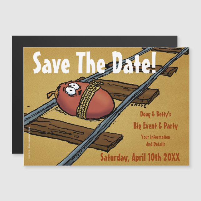 Save the Date Funny Announcement (Front/Back)