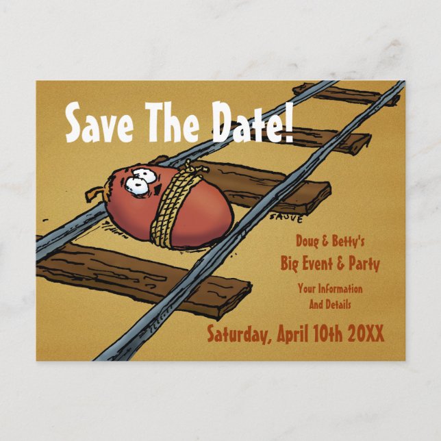 Save the Date Funny Announcement (Front)