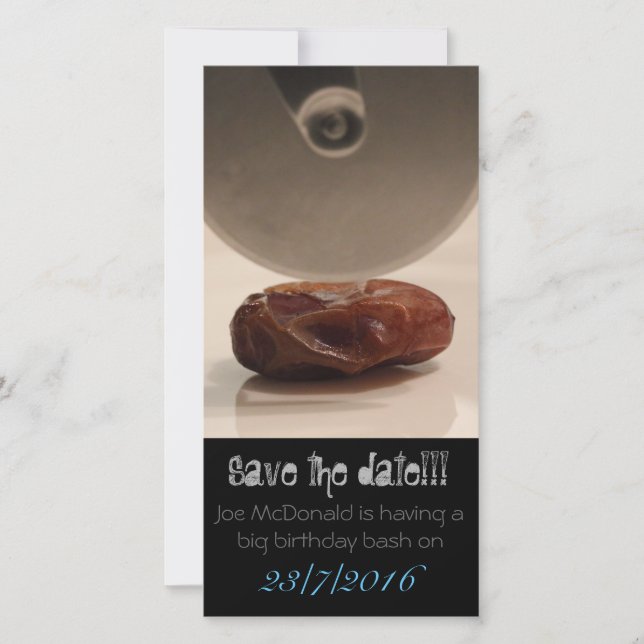 Save the date funny card (Front)