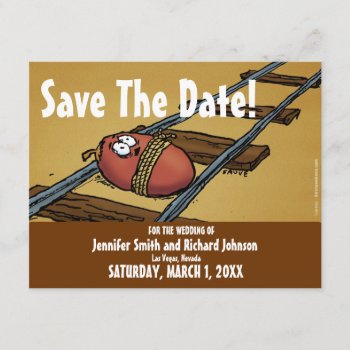 Save The Date Funny Wedding Date Invitation by BastardCard at Zazzle