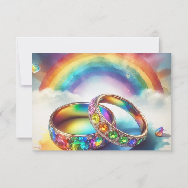 SAVE THE DATE Gay Wedding invitation Announcement (Front)