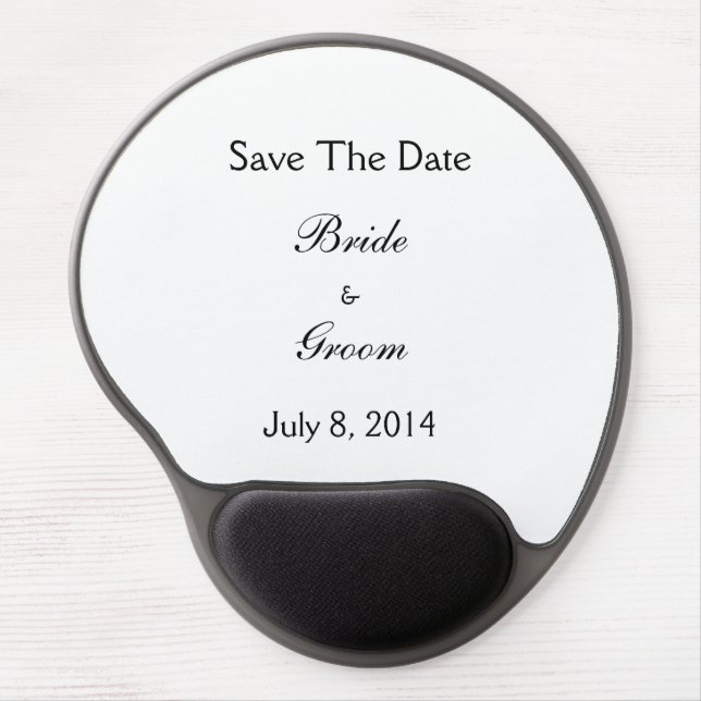 Save The Date Gel Mouse Pad (Front)