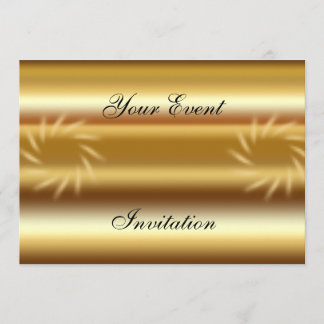Save the Date gold  Party Invitation