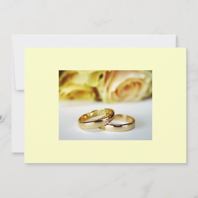 Save the date/gold wedding b ands date (Front)