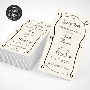 Save the Date Graduation Insert Card