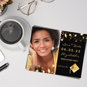 Save the Date graduation party 2025 photo budget Flyer