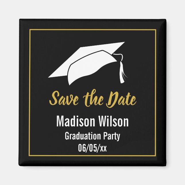 Save the Date Graduation Party Magnet (Front)