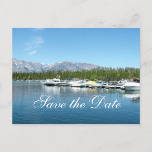 Save the date, Grand Teton National Park. Announcement Postcard