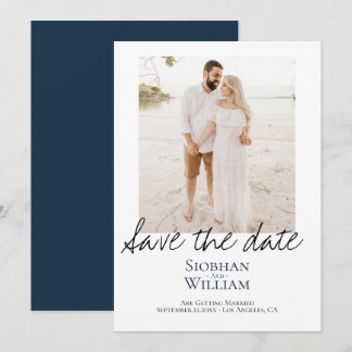 Save The Date Handwritten Personalized Photo