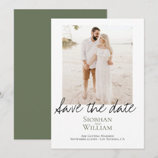 Save The Date Handwritten Personalized Photo