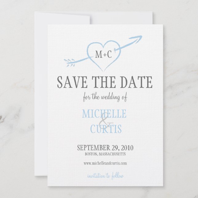Save the Date - Heart and Arrow (Front)