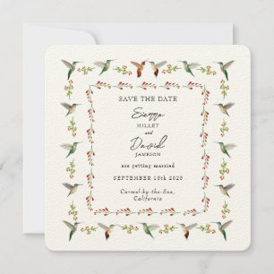 Save the Date Hummingbird