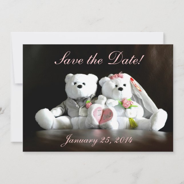Save the Date - I Do Bears (Front)
