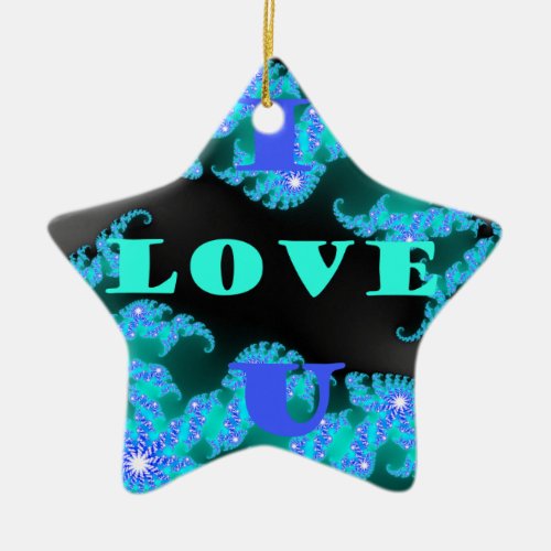Save The Date I Love Youpng Ceramic Ornament