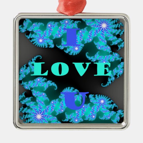 Save The Date I Love Youpng Metal Ornament