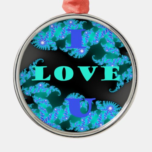Save The Date I Love Youpng Metal Ornament