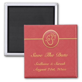 Save The Date Indian Style Magnet by all_items at Zazzle