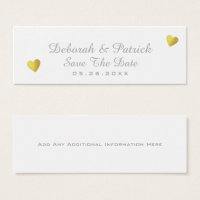 Save The Date Business Cards Templates Zazzle Save The Date Insert Card Wedding White Mini Business Cards