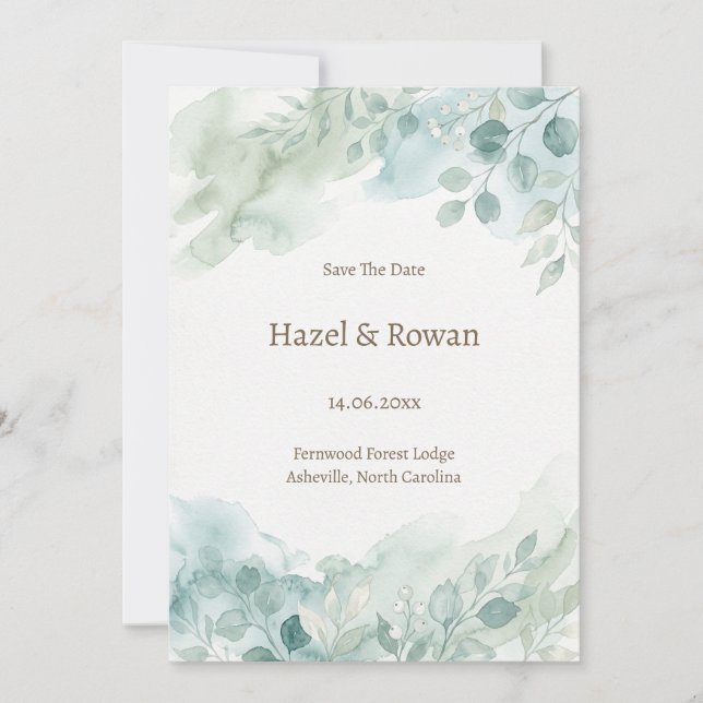 save the date invitation (Front)